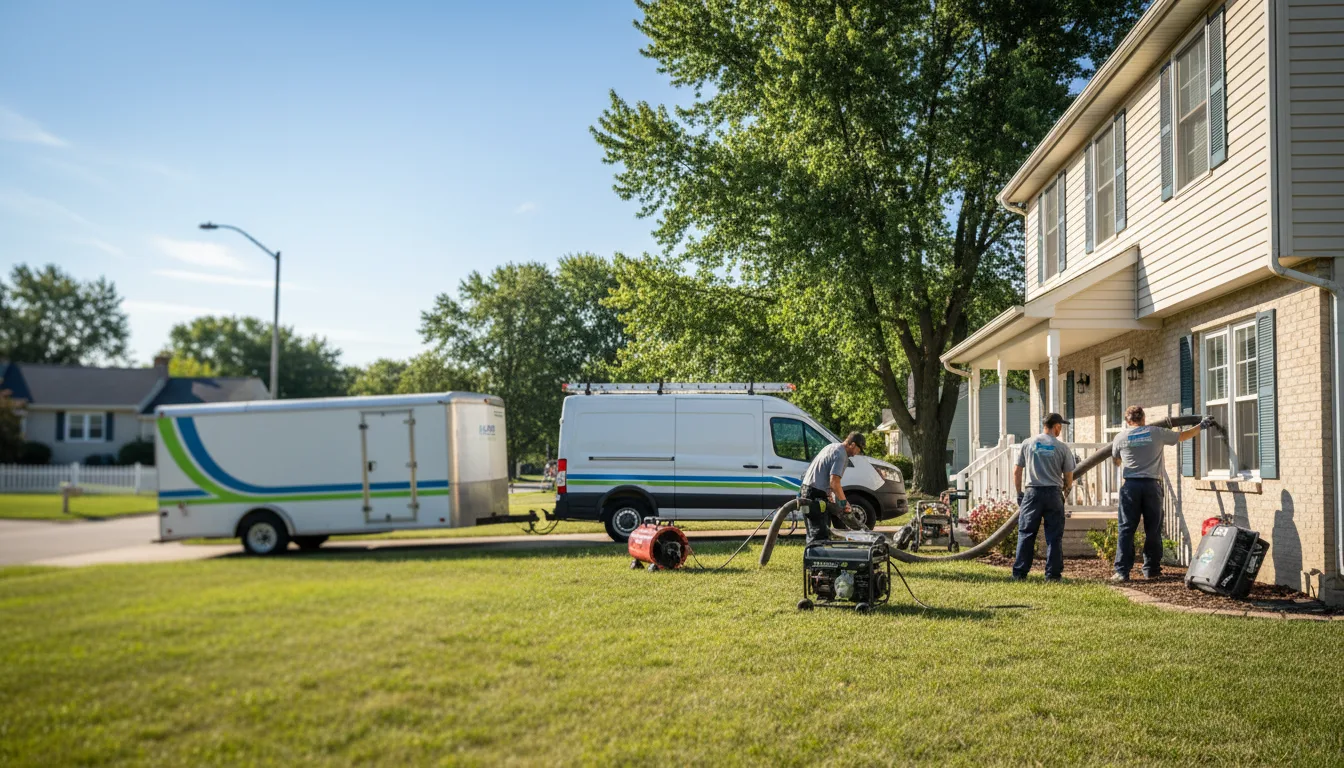 Flooded Basement Restoration And Cleanup With Repair in Rochester, MN near me